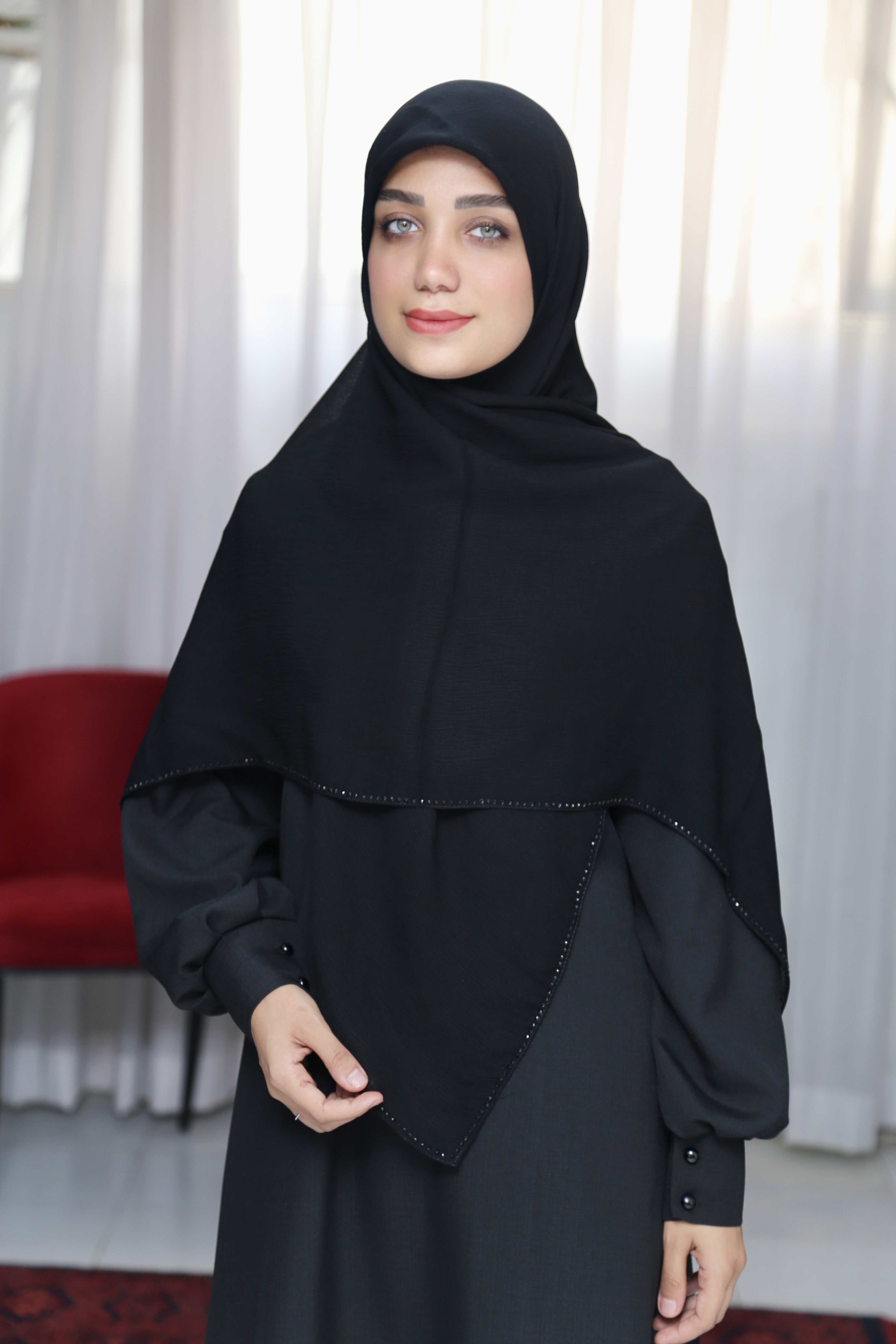 روسری کریشه حاشیه نگین
