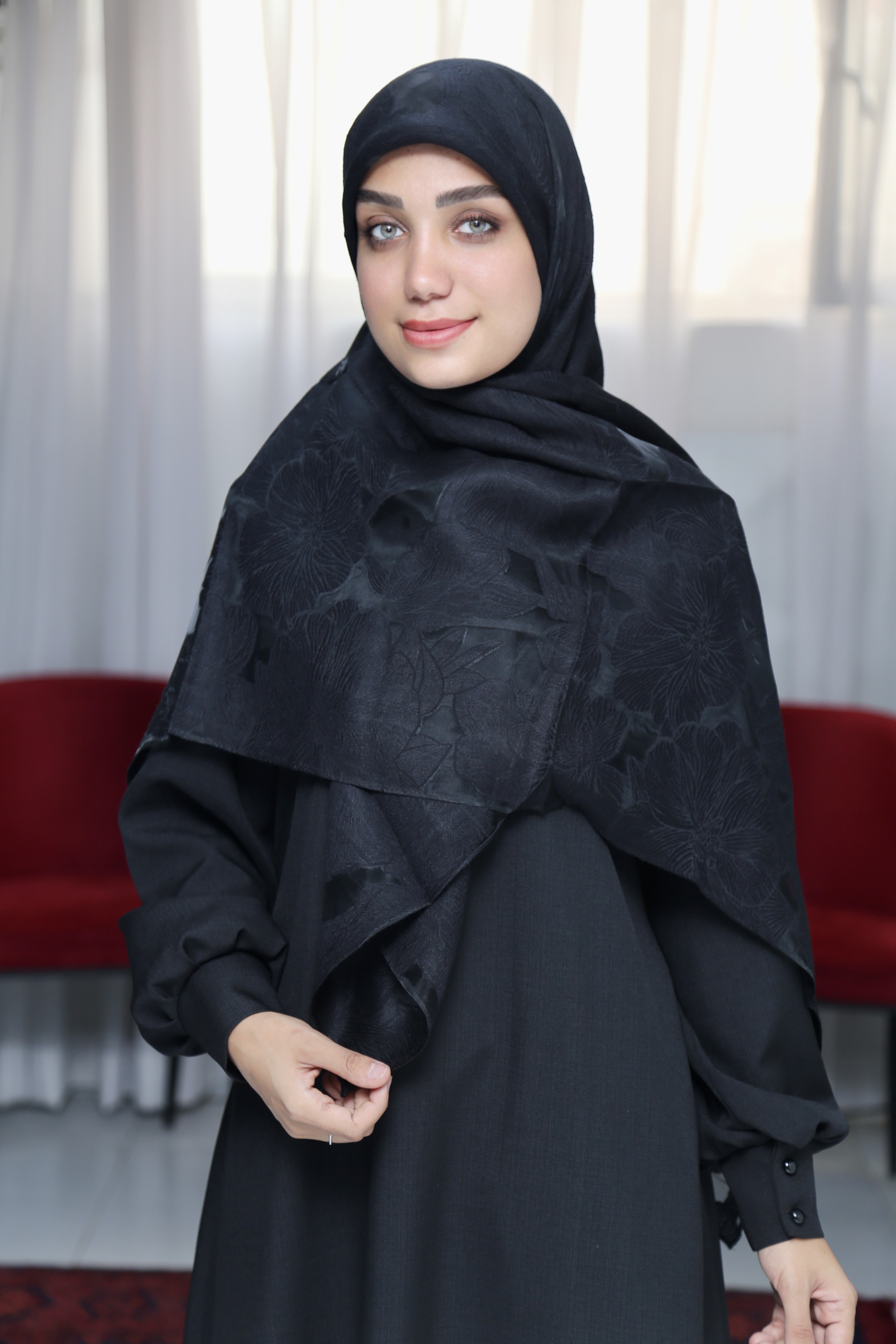 روسری تور گل وارداتی