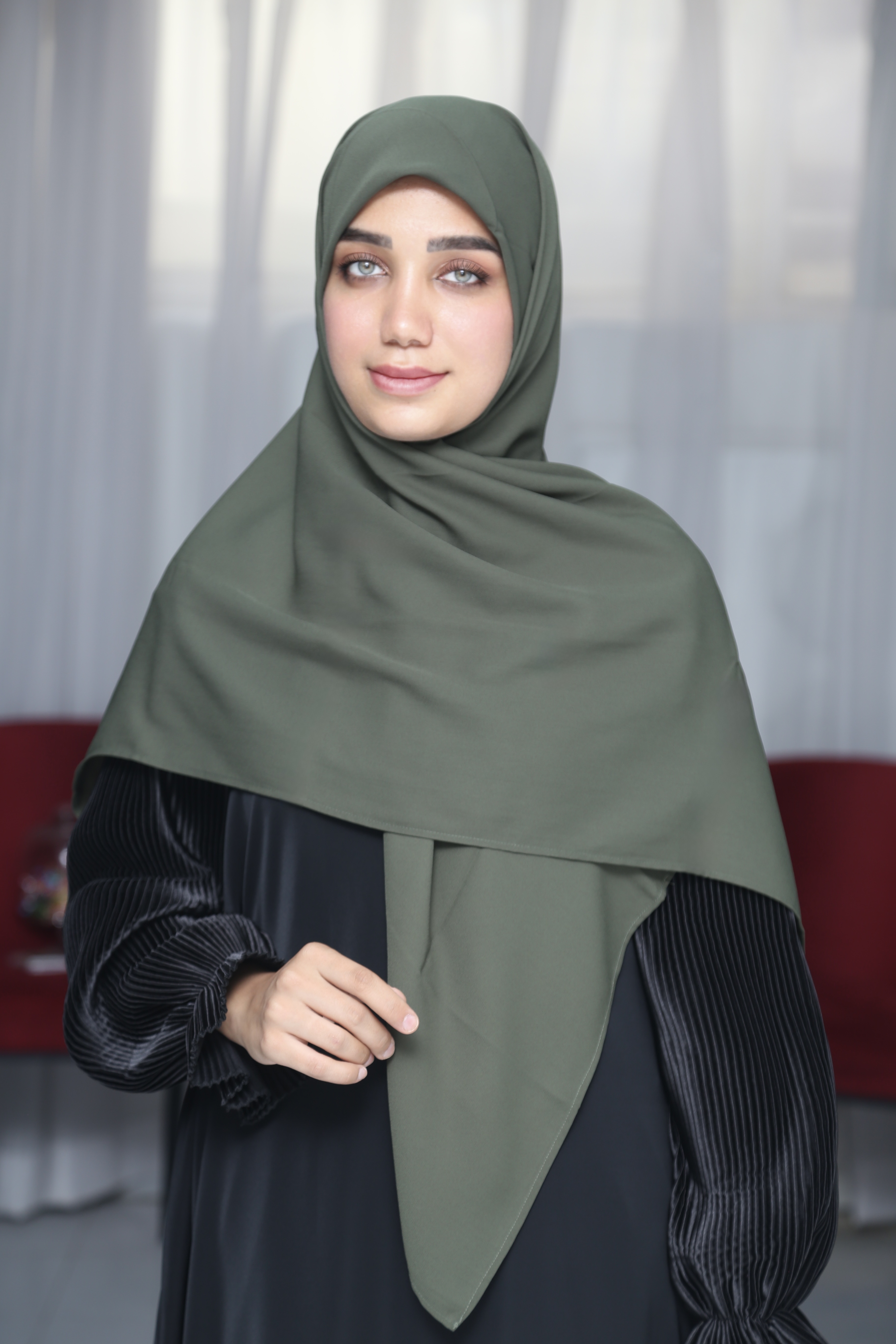 روسری کرپ حریر ساده